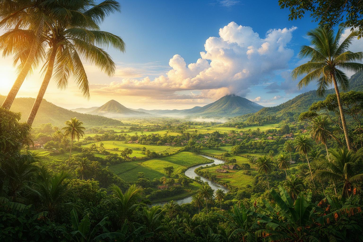 oka-no-ue-kara-no-zekkei-akai-daichi-to-ittai-ni-naru-shunkan