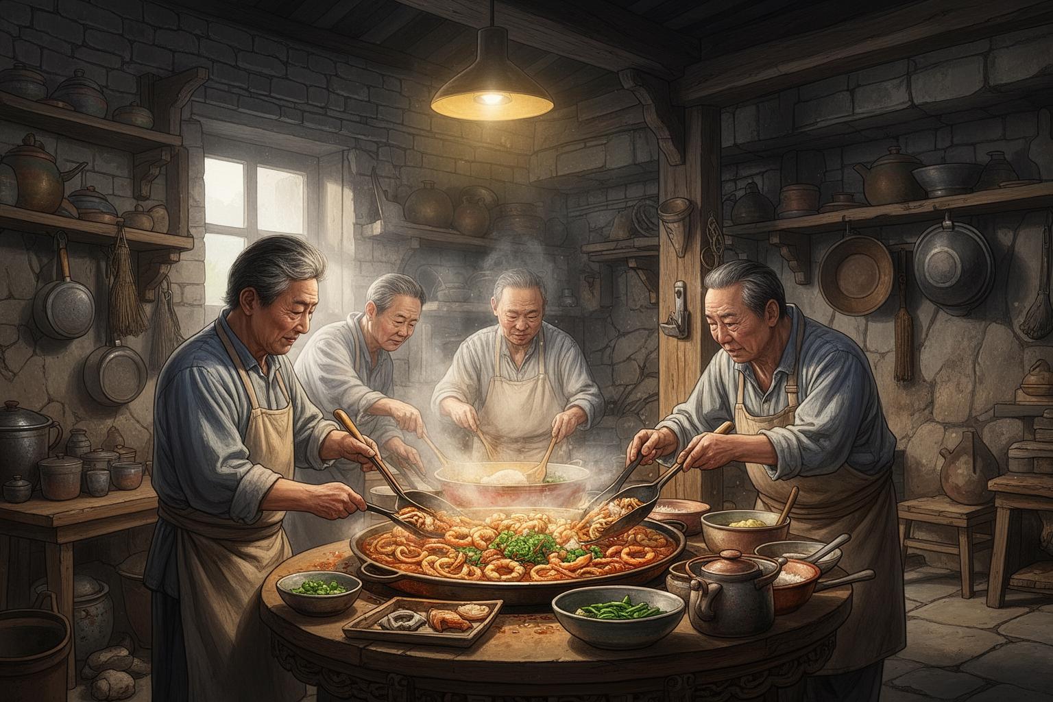 shokutaku-ni-saku-egao-no-hua-sopu-wei-ziwei-shenai-sha-cheng-no-jia-ting-no-wei