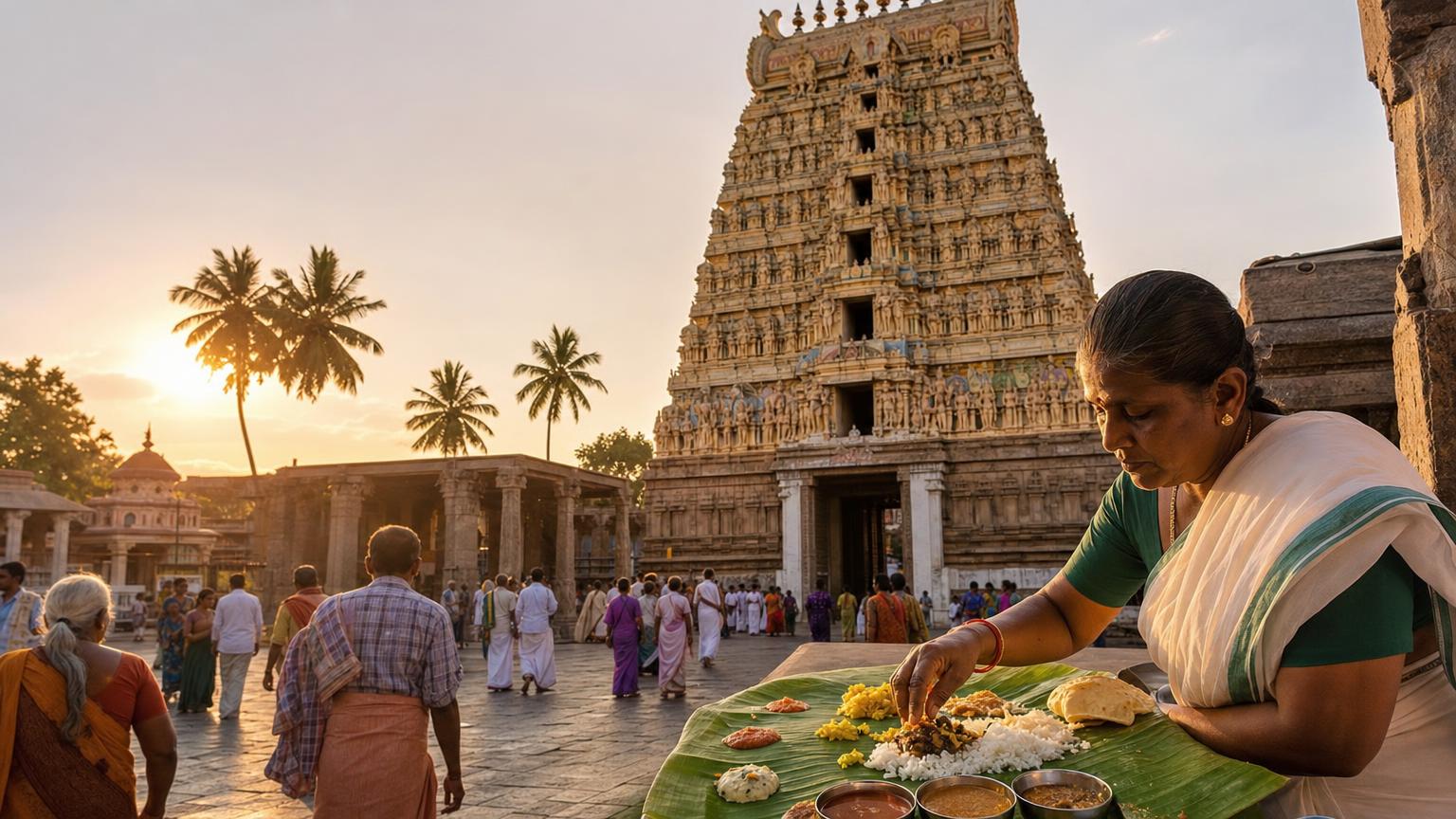 south-indian-rich-tradition-history-food-culture-pilgrims-energy-comfort-regional-cuisine-spices-temples-prasada-sacred-meal-nutrition-journey