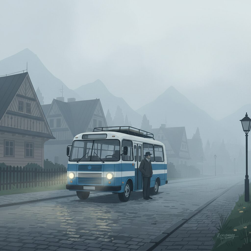 zakopane-morning-fog-minibus